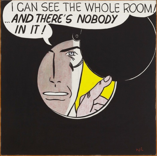 Roy-Lichtenstein-I-Can-See-the-Whole-Room-...-and-Theres-Nobody-in-It-1961